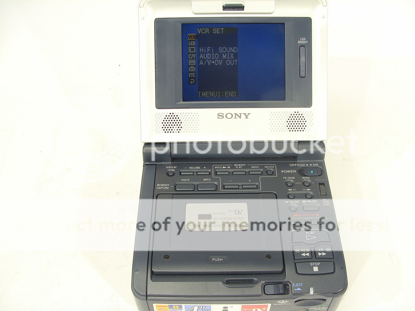 Sony GVD1000 Minidv Mini Dv Player Rekorder Video Walkman VCR Deck